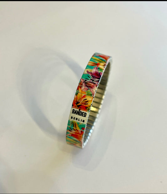 Armband , Hibiskus Flower, 10 mm, Banded