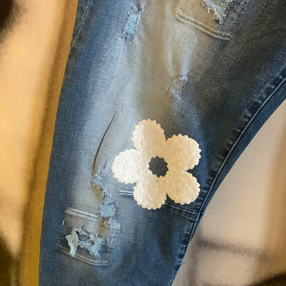 Jeans  Blümchen 8087