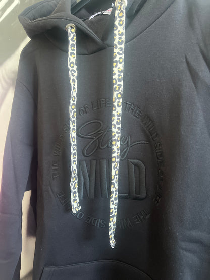 Hoodie, Kapuzenshirt , mit Leobändchen