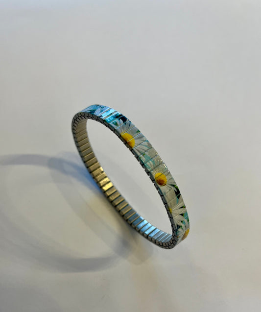 Armband , Gänseblümchen, 6 mm, Banded