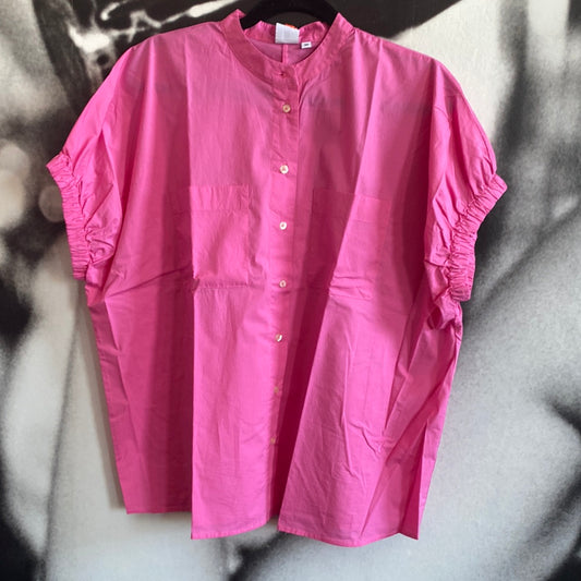 Bluse, Pink, Kastenform,Emily van den Bergh