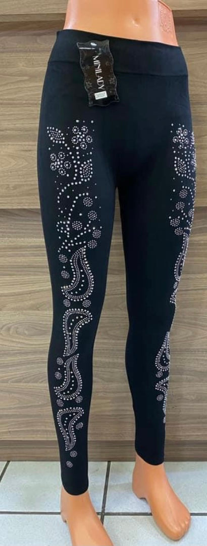 Leggings mit Nietenmuster