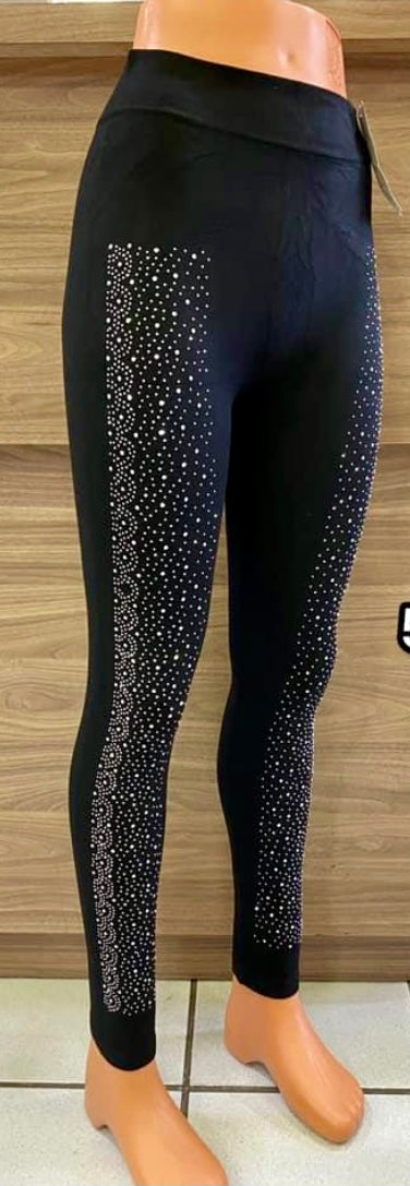 Leggings mit Nietenmuster