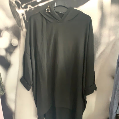 Shirt, Longshirt mit Kapuze,